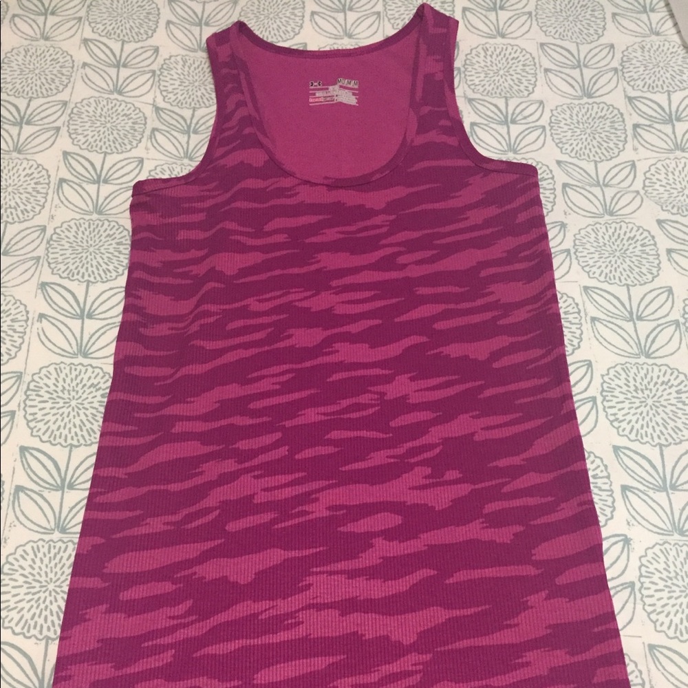 Magenta Under Armour Heat Gear tank